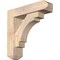 Ekena Millwork Merced Craftsman Smooth Bracket w/ Offset Brace, Douglas Fir, 5 1/2"W x 20"D x 20"H BKT0604X20X20MRC04SDF - alternate 1